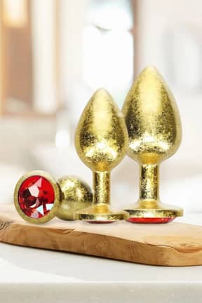 Alle Ouch! - Milan Collection Metal Anal Plug Set - Gold