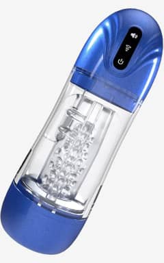 Alle Pumped - SonicPull Suction And Vibration Masturbator Pump - Metallic Blue