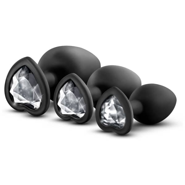 Blush - Bling Plugs Training Kit White Gems - Black