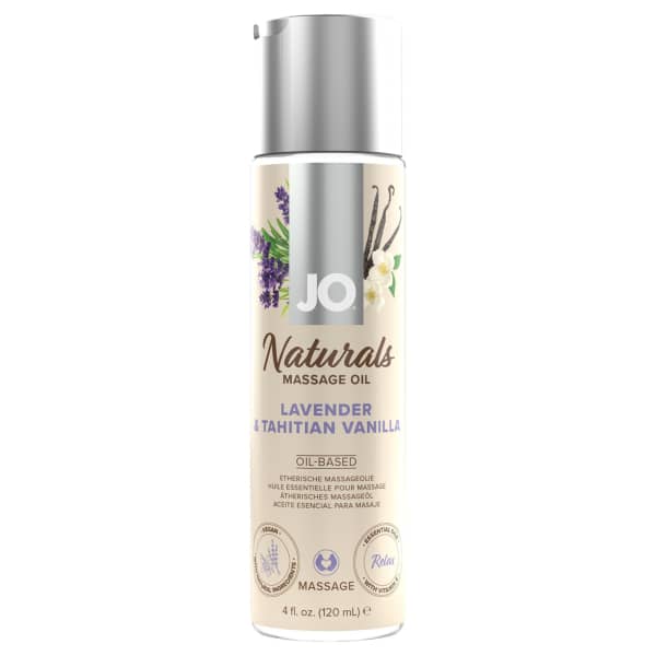 System JO - Naturals Massage Oil - Lavender And Tahitian Vanilla - 120 ml