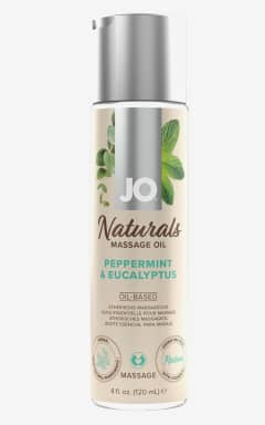 Alle System JO - Naturals Massage Oil - Peppermint And Eucalyptus - 120 ml