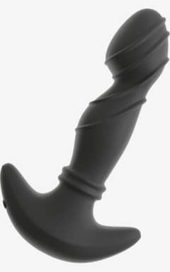 For mænd Anos - Vibrating Prostate Plug With Moving Rings