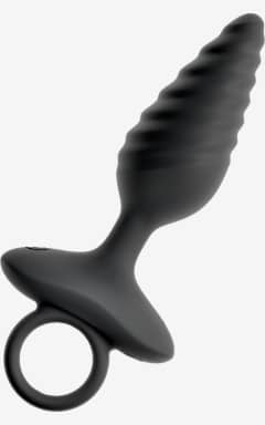 For mænd Anos - Flexible Butt Plug Twisted Design With Vibrations