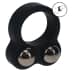 Levelz - Liquid Silicone Double Weighted Ball Cockring - Black