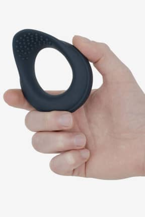 Sexlegetøj til ham Boners - Vibrating Cock Ring With Perineum Stimulation - Blue
