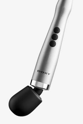 Alle Doxy - Die Cast Max Plug‑In - Silver - Dyb, lavfrekvent rumlen, der rammer helt ind og bliver ved, så længe du vil. Robust metal, trinløs styrke og ledning på 3 m for ubegrænset nydelse.