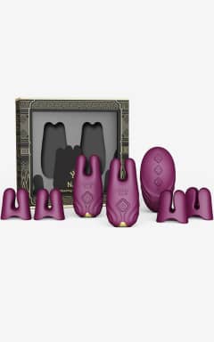Bondage / BDSM Zalo - Nave Vibrating Nipple Clamps - Pink