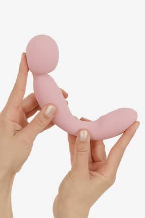 Intimlegetøj Good Vibes Only - Double-Sided Wand Vibrator - Soft Silicone - Pink