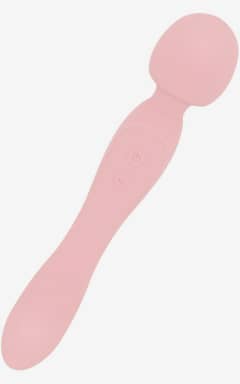 Intimlegetøj Good Vibes Only - Double-Sided Wand Vibrator - Soft Silicone - Pink