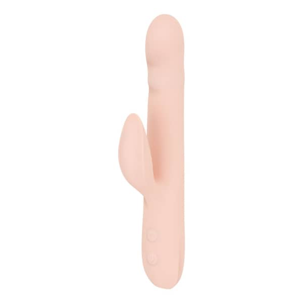 Good Vibes Only - Thrusting Vibrator - Soft Silicone - Pink