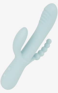 Intimlegetøj Good Vibes Only - Triple Stimulation Vibe - Soft Silicone - Blue