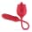 Teazers – Rose Thrusting Dildo Vibrator – Red