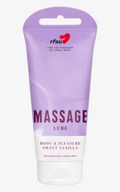 Alle RFSU - Massage Lube - 200 ml - Vandbaseret 3-i-1 gel med silkeblød, ikke-klistret glide - perfekt til massage og intimitet. pH-balanceret, parfumefri og kompatibel med kondomer og legetøj - og 200 ml rækker længe.