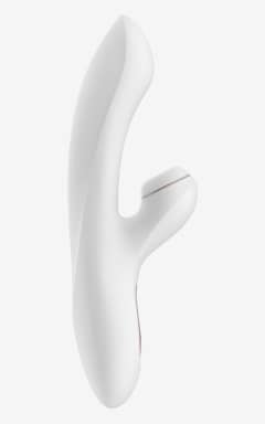 Alle Satisfyer Pro G-Spot Rabbit - Luftige pulser på klitten og en buet G-punktsstav rammer helt rigtigt, sammen. Dobbelt motor med mange niveauer, lydsvag og vandtæt til leg overalt.