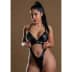 Daring Intimates - Wetlook Bodysuit With Zipper S/M