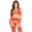 Leg Avenue - Bra Top, String and Garter Belt Stockings Red