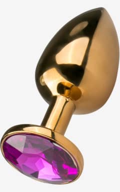 Analt EasyToys Anal - Metal Butt Plug No. 1 - Gold/Purple