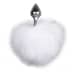 EasyToys Fetish - Bunny Tail Plug No. 1 - Silver/White