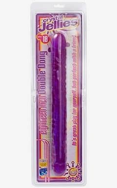 Dildo Crystal Jellies 18 "  Double Dong - Lilla