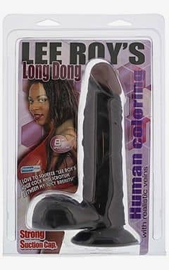 Alle Lee Roys Long Dong stor sort dildo