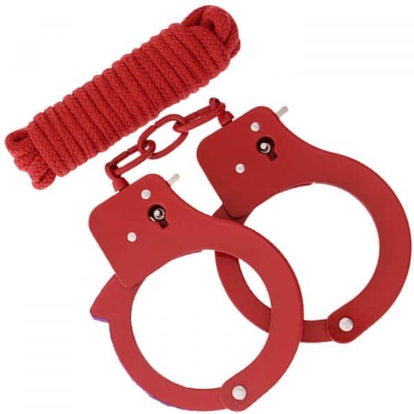 BondX Cuffs & Bondagerep - Rød