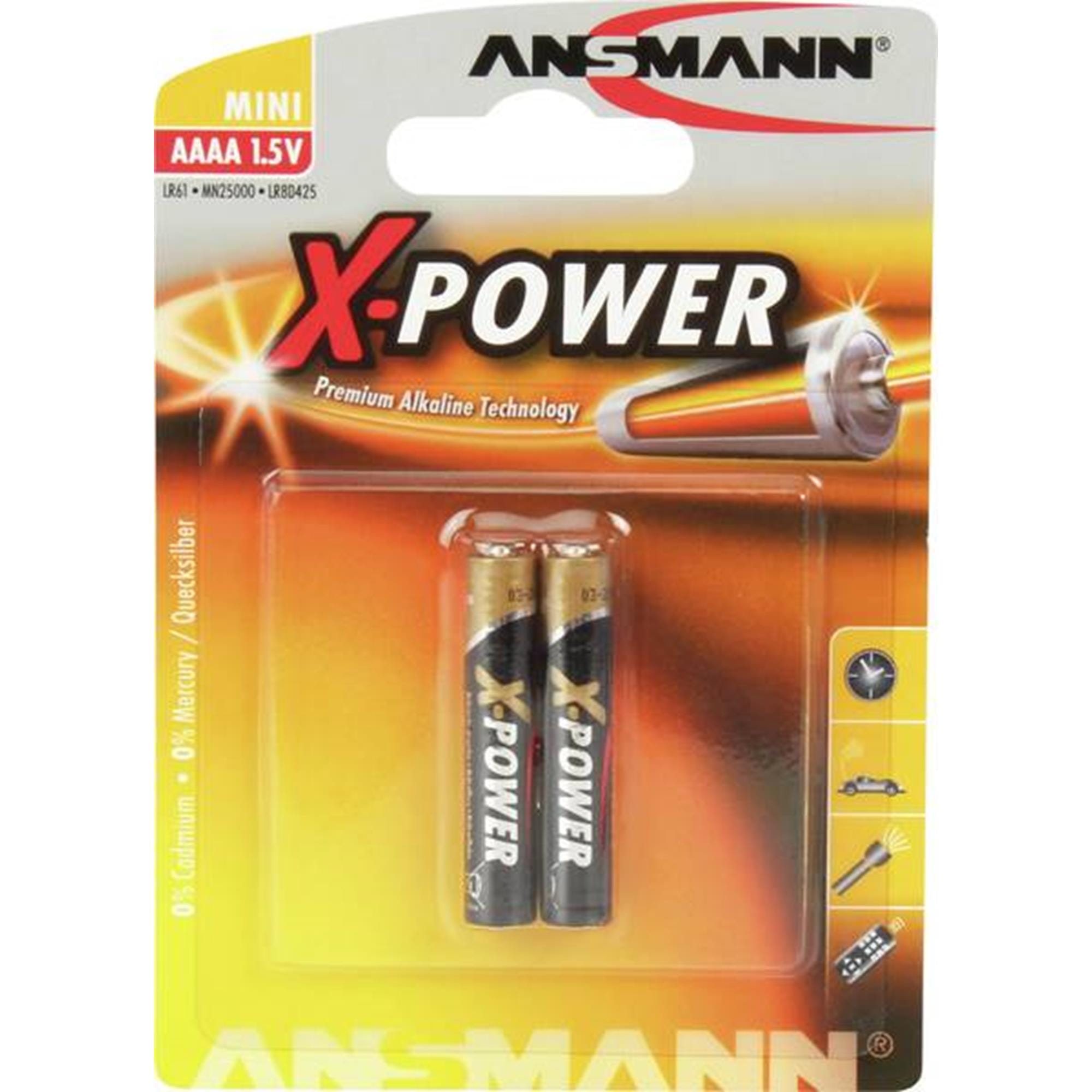 Billede af Batteri LR61 - AAAA 2-pack (Ansmann)