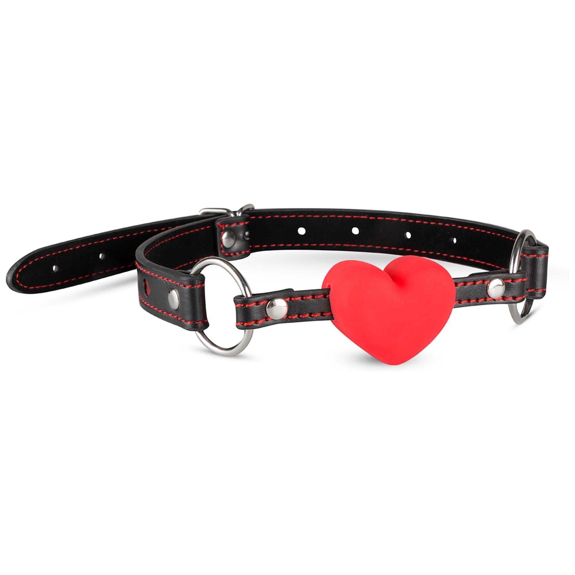 Billede af Heart Ball Gag - Black/Red
