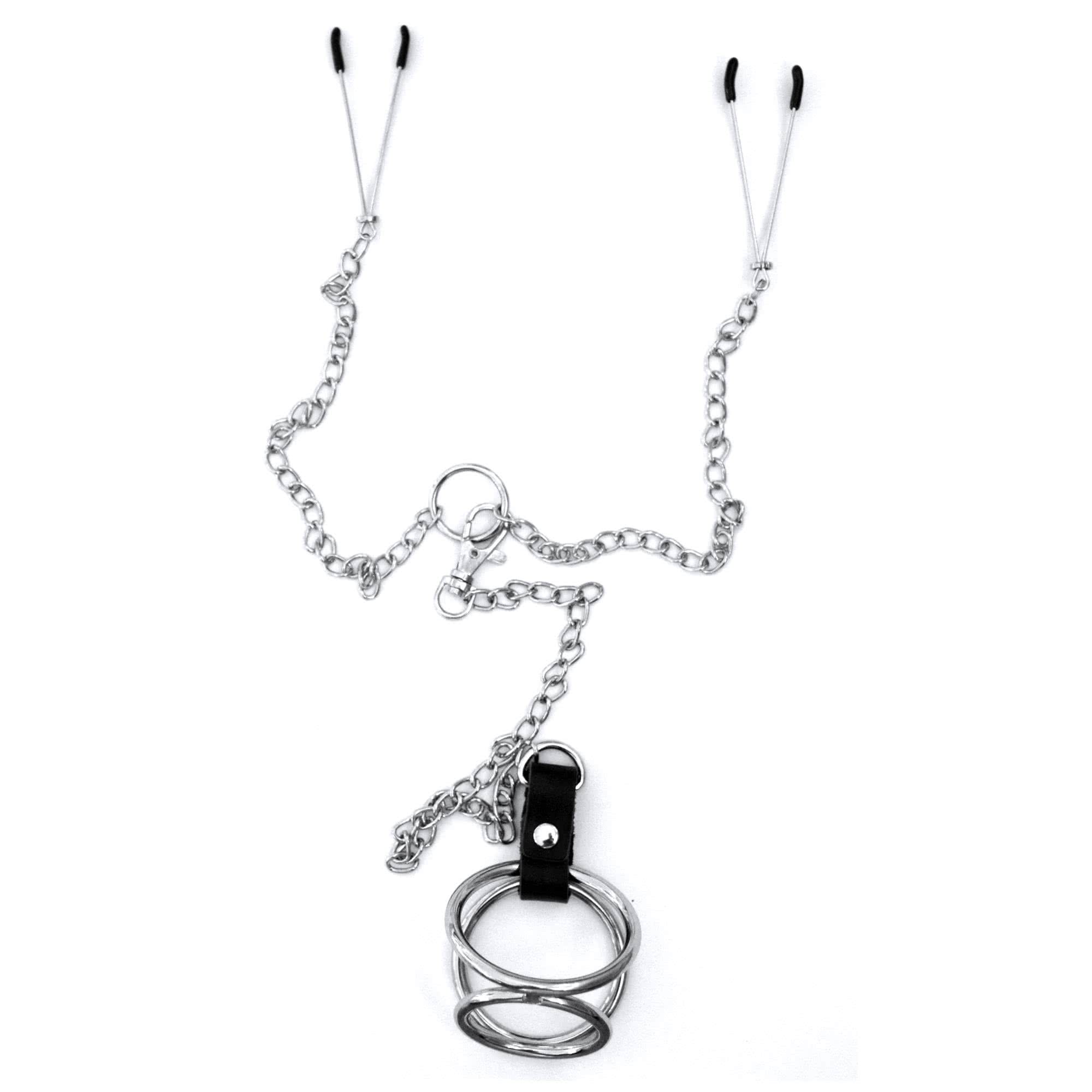 Nipple clamps w. cock ring thumbnail