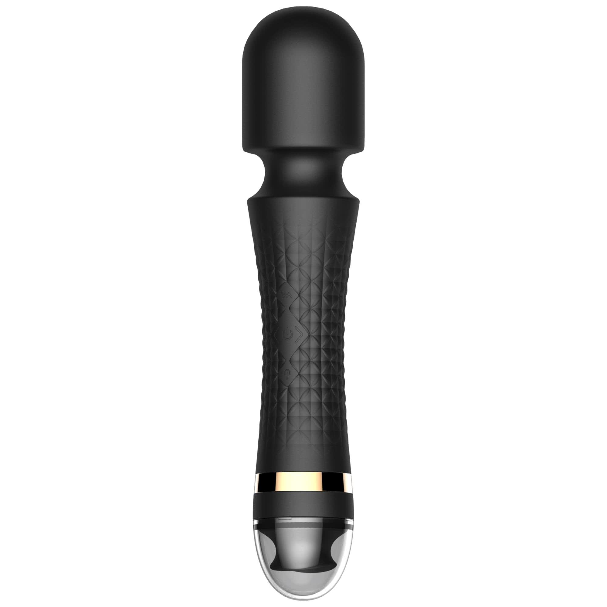 Tongue Double End Wand Black