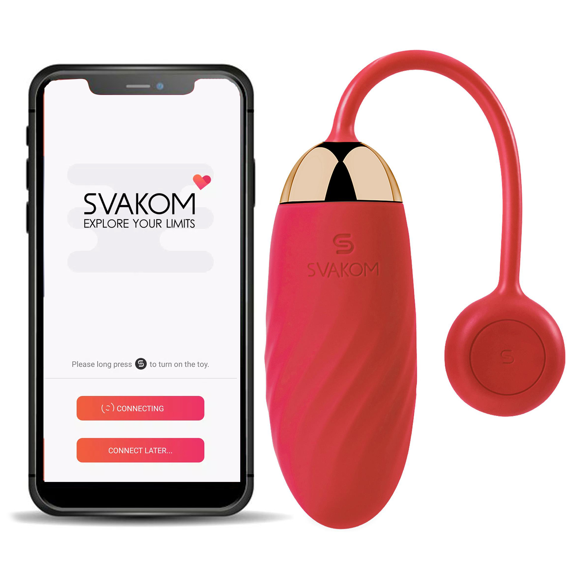 Billede af Svakom - Ella Vibrating Egg Red