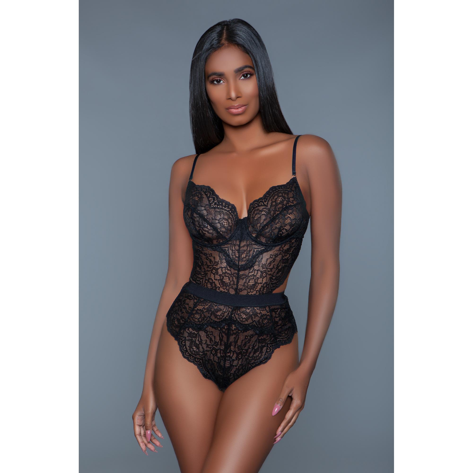 BeWicked Bettany Bodysuit Black XL thumbnail