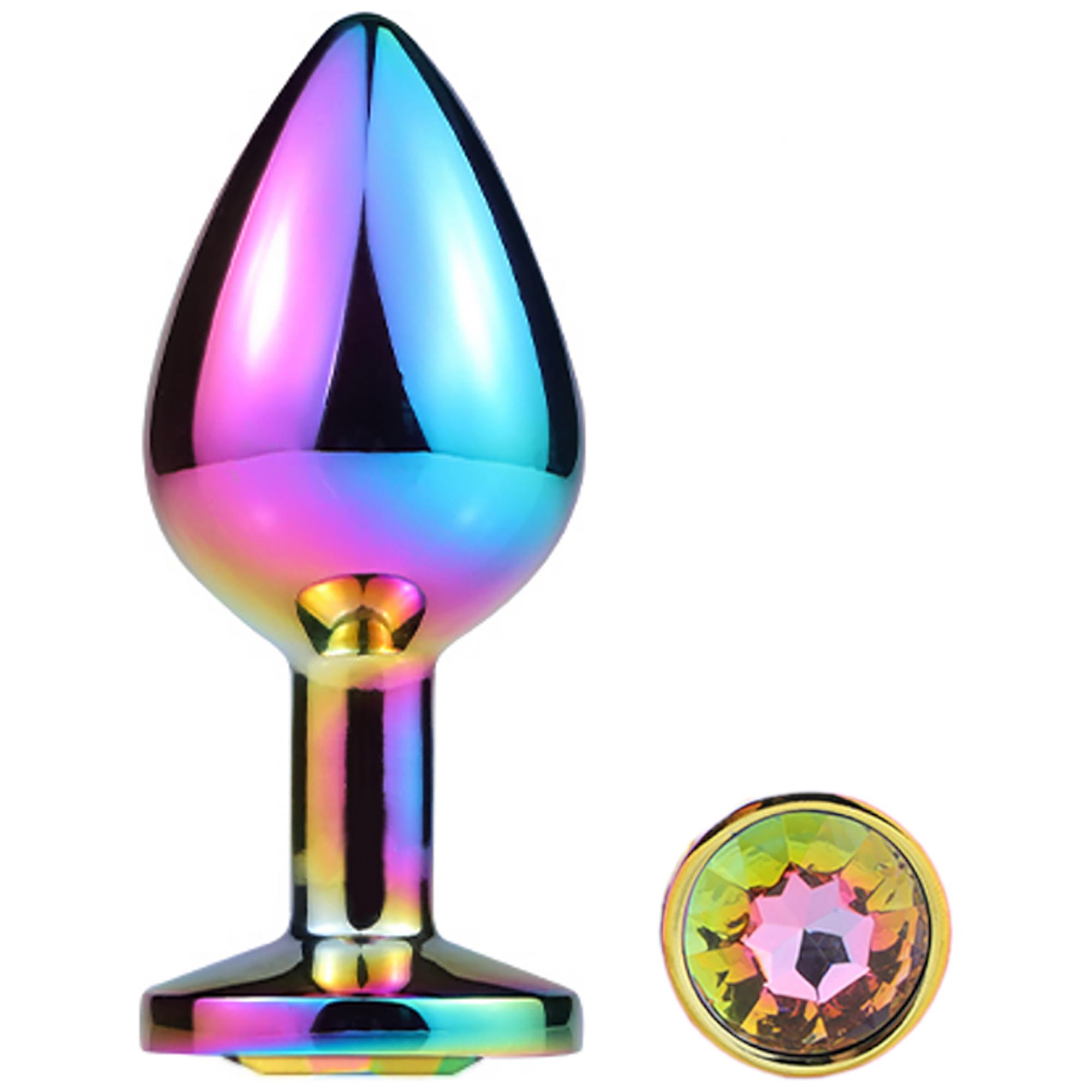 Mai Metal Anal Plug With Stone No 73 Rainbow M thumbnail