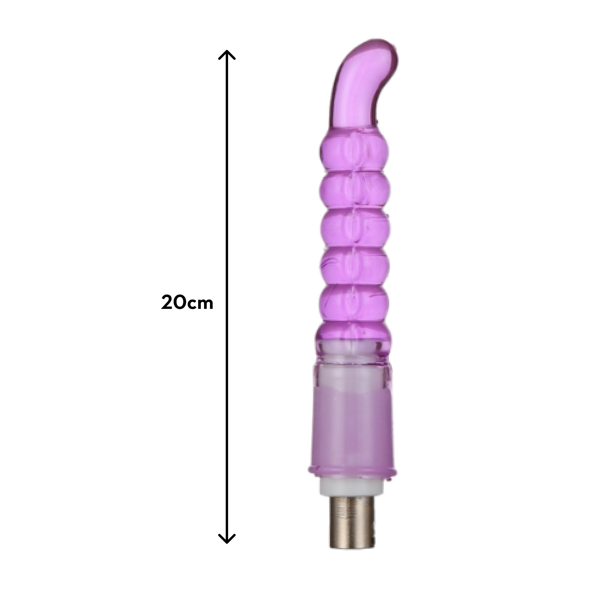Brug Fuck Me Harder Sex Machine Attachment 1 Ripple Dildo til en forbedret oplevelse