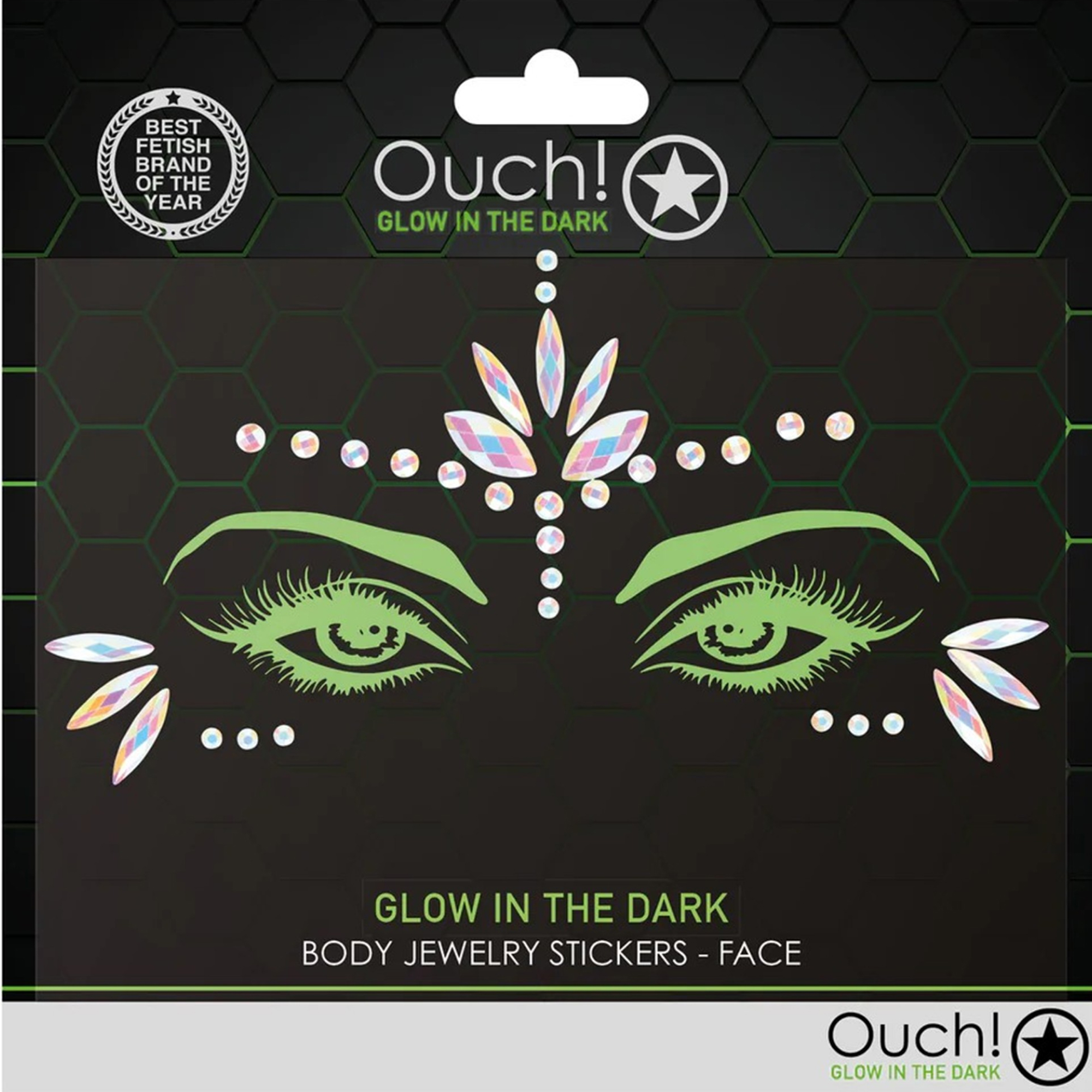 Brug Ouch! - Body Jewelry Stickers Face - 1 til en forbedret oplevelse