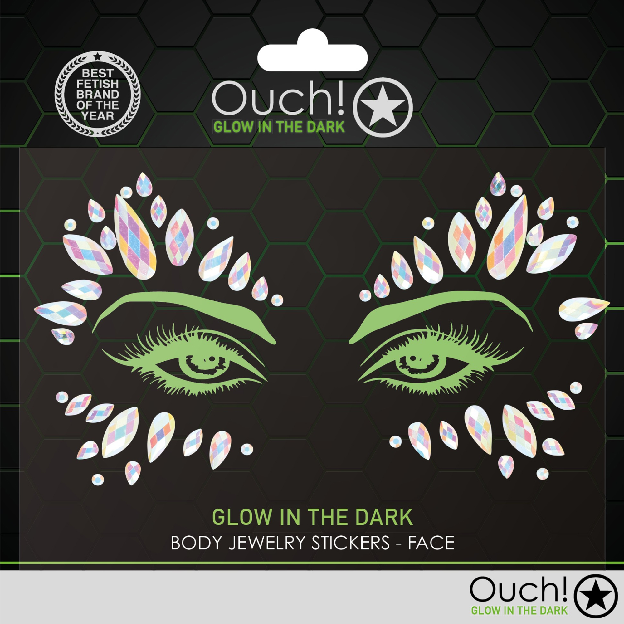 Brug Ouch! - Body Jewelry Stickers Face - 2 til en forbedret oplevelse