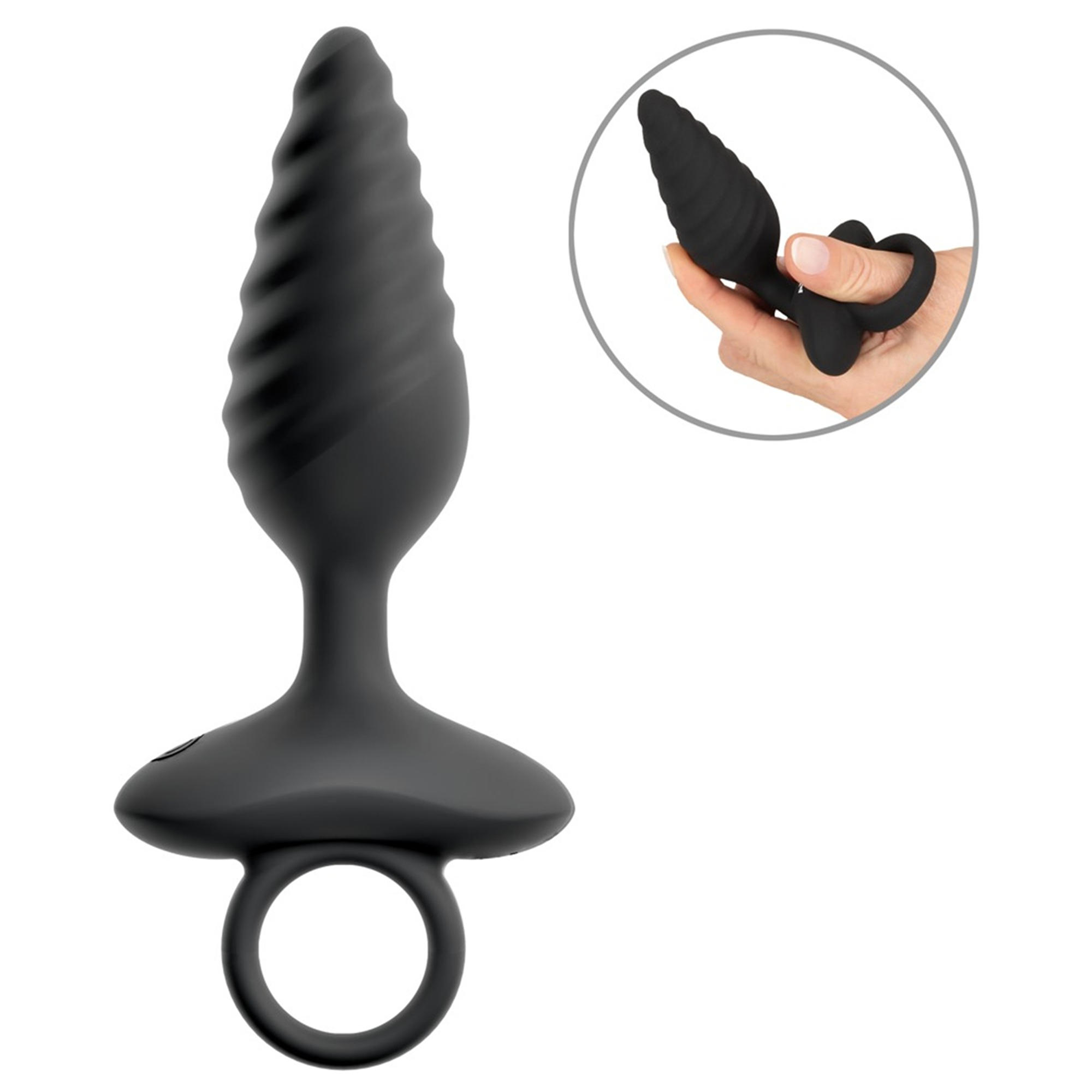 Brug Anos - Flexible Butt Plug Twisted Design With Vibrations til en forbedret oplevelse