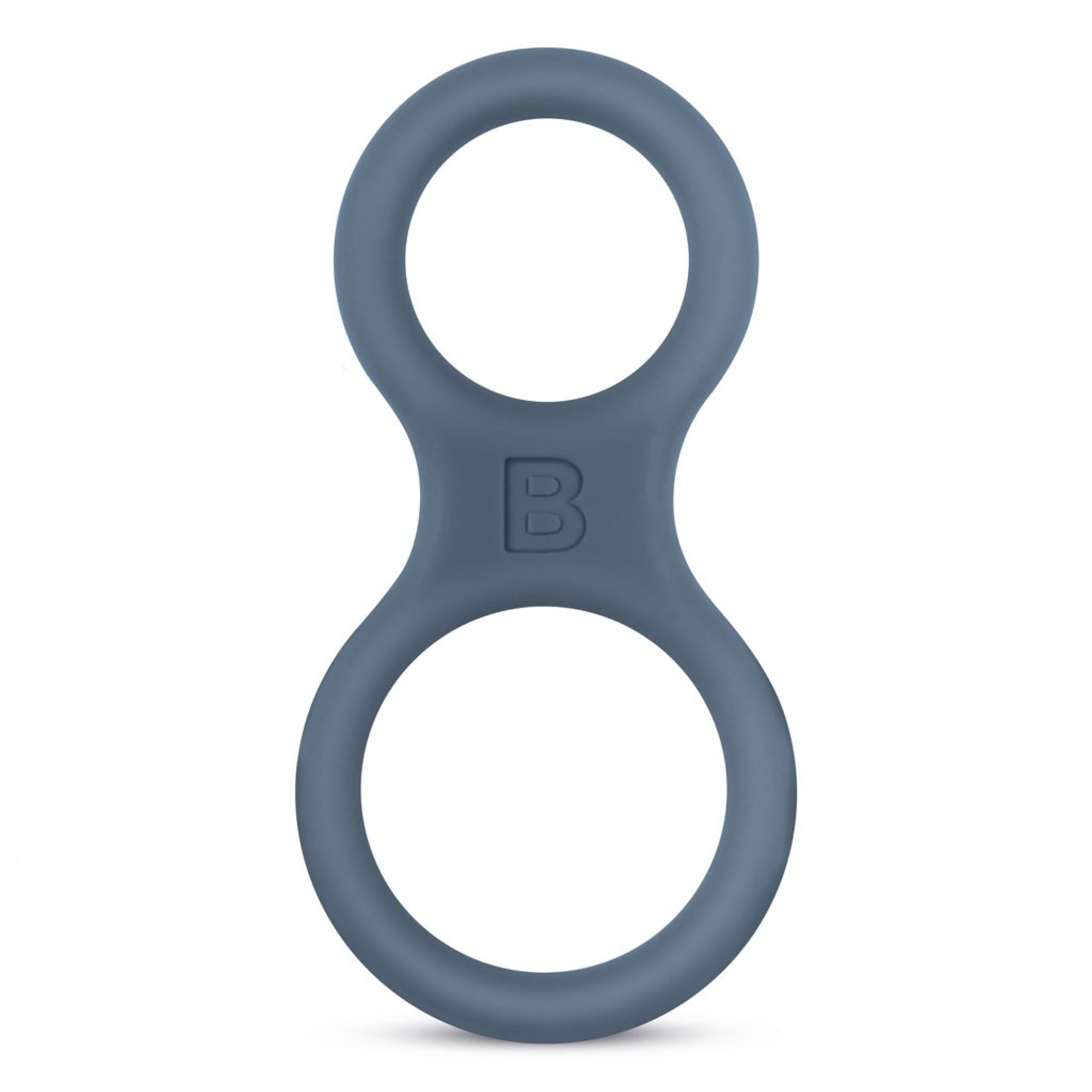 Brug Boners - Silicone Cock Ring And Ball Stretcher - Grey til en forbedret oplevelse