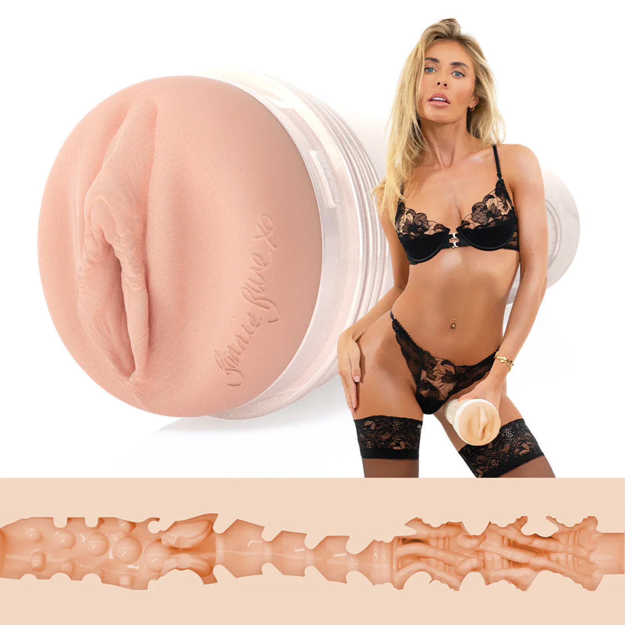 Brug Fleshlight - Bonnie Blue 1K Signature Vagina Beige til en forbedret oplevelse