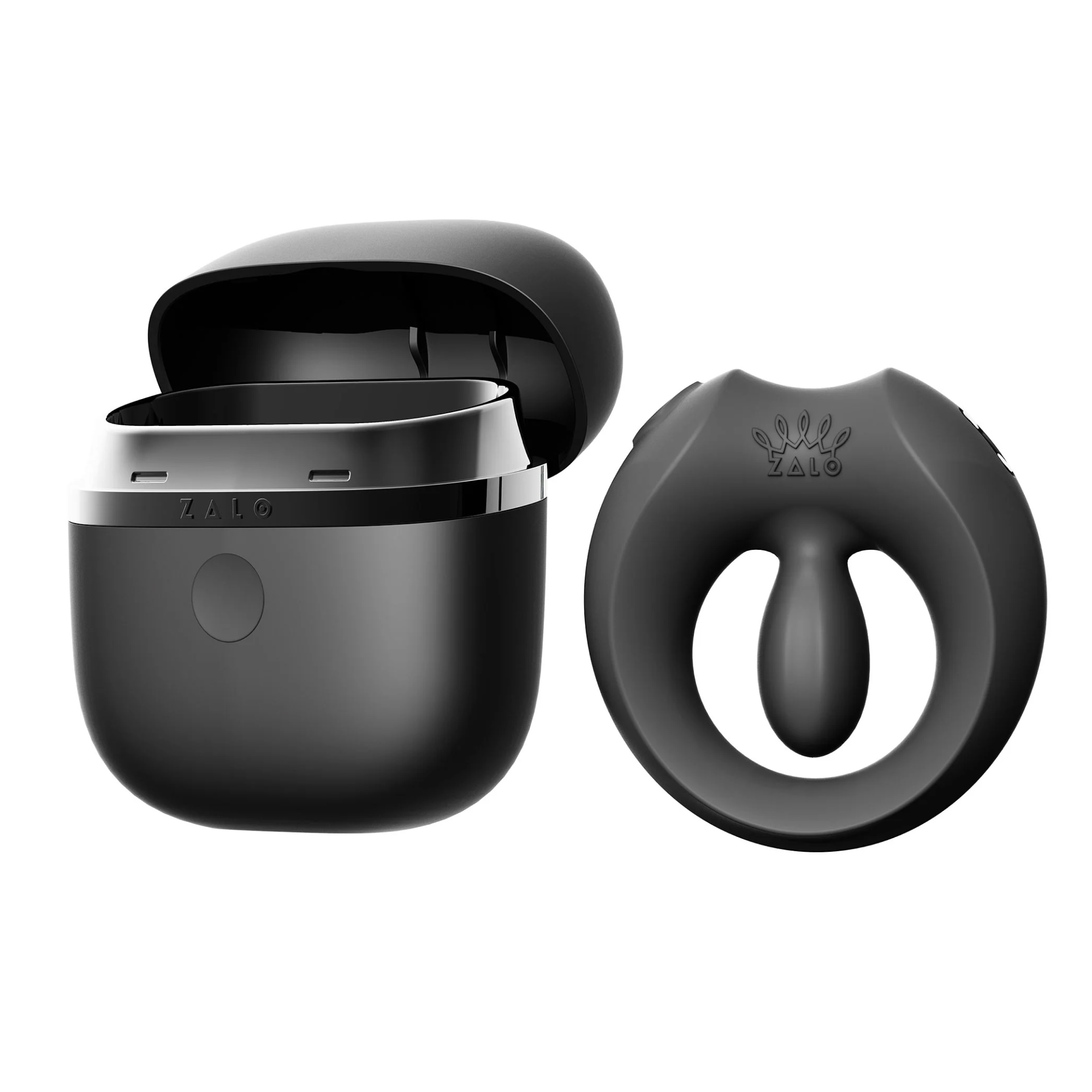 Brug Zalo - Apis Vibrating Couples Ring - Black til en forbedret oplevelse