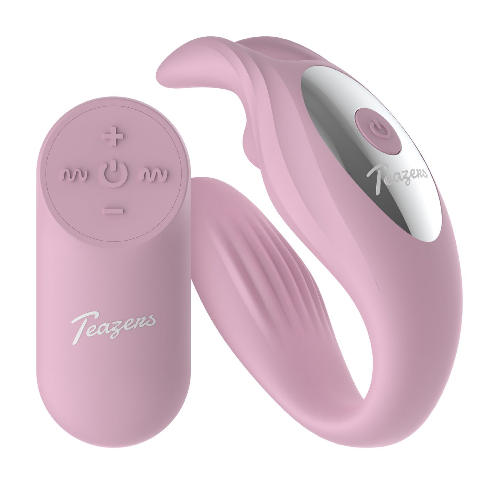 Brug Teazers  -  Bunny Couple Vibrator with Remote  -  Pink til en forbedret oplevelse