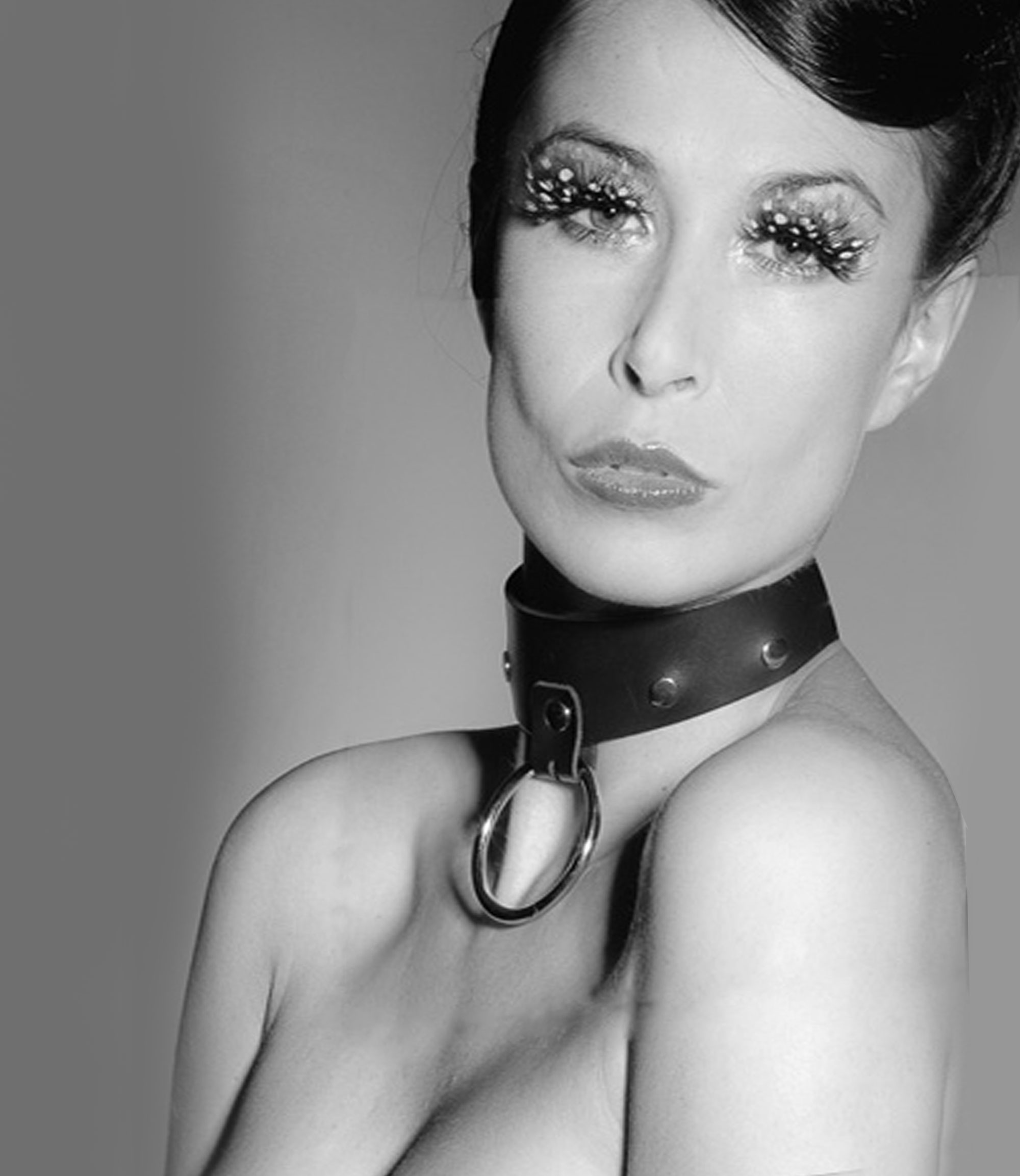 Billede af Leahter Collar With Ring