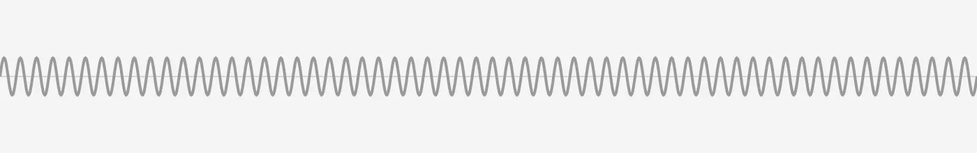 Illustration af jævn, hurtig vibration