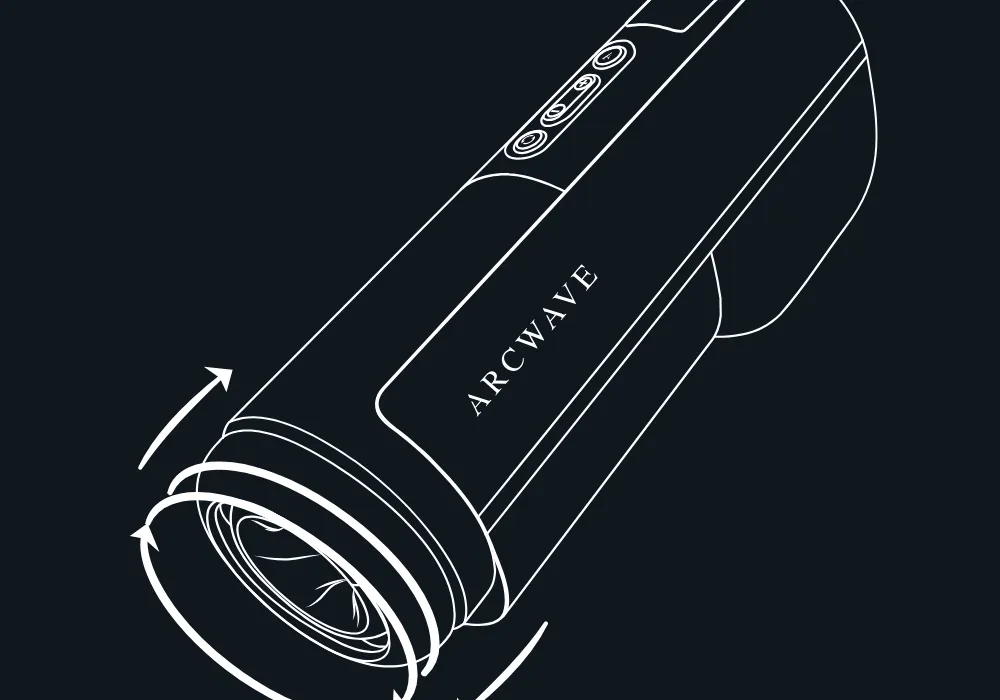 Illustration af Arcwave Thruster, der støder og roterer samtidig